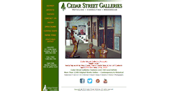 Desktop Screenshot of cedarstreetgalleries.com