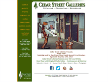 Tablet Screenshot of cedarstreetgalleries.com